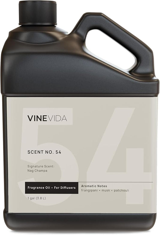 VINEVIDA [128 Fl Oz] Nag Champa Fragrance Oil for Cold Air Diffusers, Essential Oils for Diffuser Oil Refill & Air Freshener Room Spray