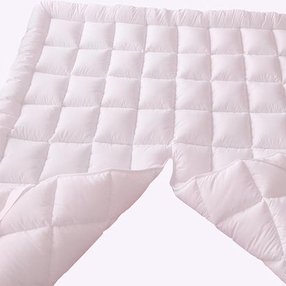 Royal Hotel Bedding Mattress Topper, Top-Split California King, 2 Inches Hypoallergenic Overfilled Down Alternative Anchor Bands Mattress Topper