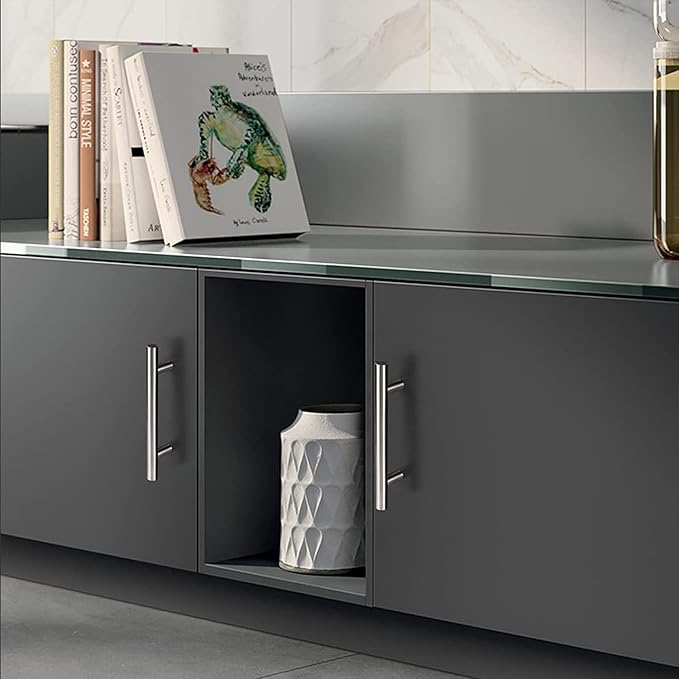 HBL' 40 Pack | 3 Inch Center to Center Brushed Nickel Cabinet Pulls Kitchen Cabinet Handles,Made of Stainless Steel,Ideal for Cabinet,Drawer,Cupboard and Wardrobe.