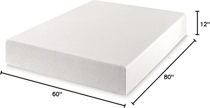Best Price Mattress 12 Inch Queen Mattress Bed-In-A-Box, Green Tea Memory Foam, White