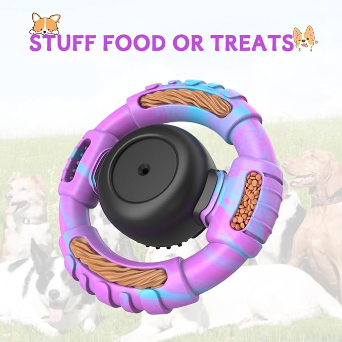Dog Toys for Aggressive Chewers Large Medium Small Breed Indestructible Durable Tough Squeaky Dog Chew Toys to Keep Them Busy Nylon Rubber Interactive Dog Toys-Mewly Pet