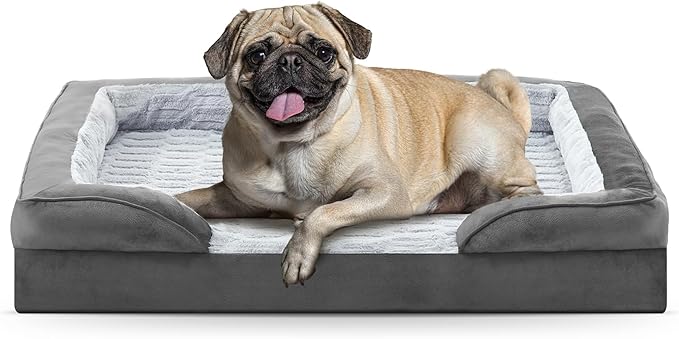 FURTIME Orthopedic Small Dog Beds - Waterproof Ultra Comfy Supportive Foam Pet Couch with Removable Washable Cover, Nonskid Bottom-Mewly Pet