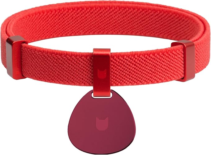 Safety Cat Collar and ID Tag Set - Elastic Quick Release, Non Breakaway Cat Collar Personalized Anodized Aluminum Engraved Pet Name Tag, Lightweight for Kitten Small Large Cats-Mewly Pet