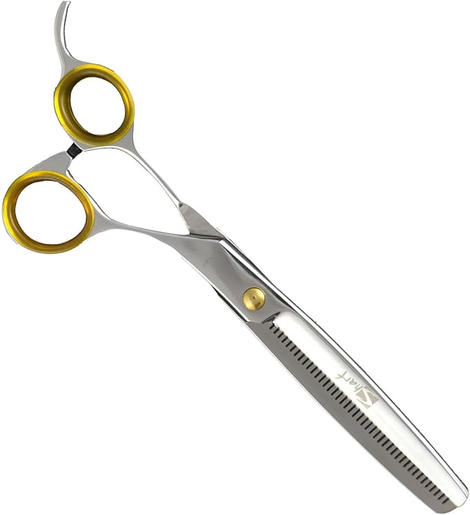 Sharf Gold Touch Pet Grooming Shear Kit 7.5 Inch Straight & 6.5" 42-Tooth Thinning Scissors-Mewly Pet