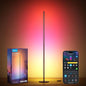 Govee RGBIC Floor Lamp Basic, LED Corner Lamp Works with Alexa, 1000 Lumen Smart Modern Floor Lamp with Music Sync and 16 Million DIY Colors, Color Changing Standing Lamp for Bedroom Living Room Black