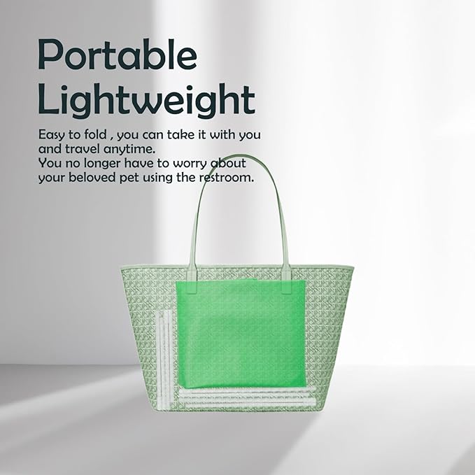 MEEXPAWS Dog Pee Pad Holder Foldable, Puppy Pad Holder Liner Base High Side, Dog Litter Box Indoor 44’’x33’’, Training Leak-Proof Easy Clean-Mewly Pet