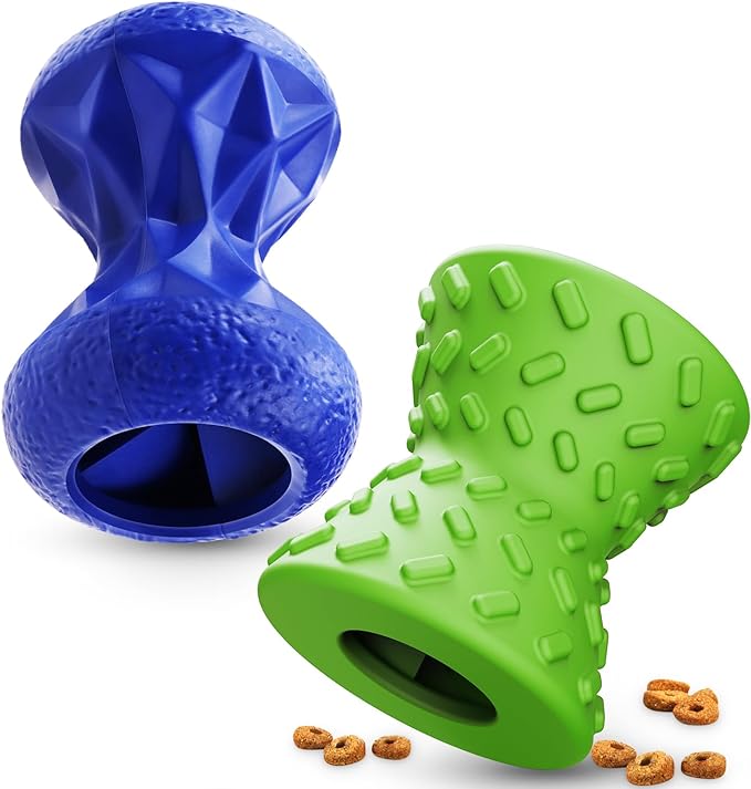 Dog Toys for Aggressive chewers, Indestructible Toy for Small Dogs Interactive Toy Dog chew Toys (Green + Blue)-Mewly Pet