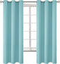 BGment Blackout Curtains - Grommet Thermal Insulated Room Darkening Bedroom and Living Room Curtains, Set of 2 Panels (42 x 63 Inch, Baby Blue)