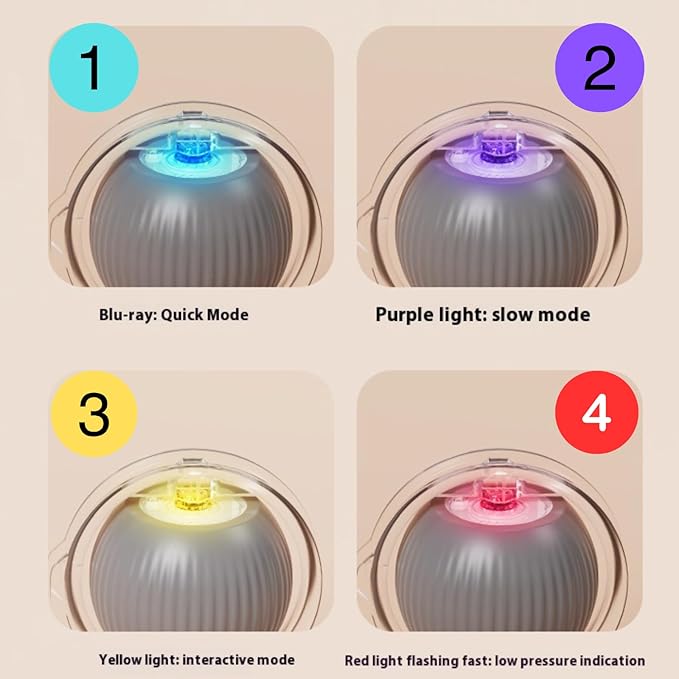 Interactive Cat Toys for Indoor Cats, Fast Rolling Ball in Play Mat, Automatic Moving Cat Ball in Pouch, Stimulate Your Cat's Nature, 28 Inch cat Toys (Round [with Steel Ring])-Mewly Pet