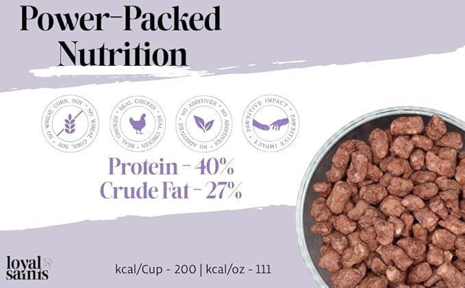 Freeze Dried Raw Dog Food - Premium Chicken Flavor with High Protein & Grain Free Dog Food for Small or Large Breeds and Picky Eaters - Versatile as Meal Topper, Pet Snack & Treats, 5 Oz-Mewly Pet