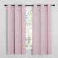 NICETOWN Room Darkening Curtains for Kitchen, Baby Pink, Set of 2, 42 inches Wide by 50 inches Long, Window Treatment Thermal Insulated Solid Grommet Room Darkening Curtains/Drapes for Bedroom
