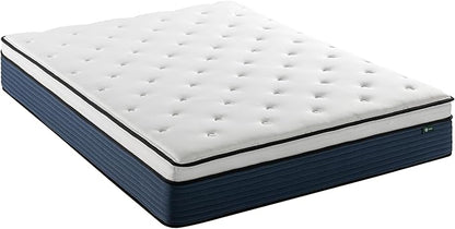 ZINUS 12 Inch Comfort Support Hybrid Mattress [New Version], King, Fiberglass Free, Medium Plush, Motion Isolation, Certified Safe Foams & Fabric, Mattress in A Box