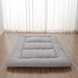 Japanese Floor Mattress, Futon Mattress with Storage Bag and Washable Cover, Roll Up Tatami Mat Suitable for Guest Room, Grey, Queen