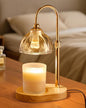 Candle Warmer Lamp, Wax Melt Warmer with Timer Dimmer, Height Adjustable, Amber Lampshade, Includes 2 Bulbs, Birthday Gifts for Women, Mom, Christmas, Housewarming