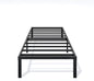 Metal Bed Frame Twin Size - 14 Inch Heavy-Duty Twin Platform Bed Frame No Box Spring Needed, Easy Assembly, Noise-Free, Sturdy Mattress Foundation, Underbed Storage Space