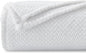 NEWCOSPLAY Super Soft King Blanket White Premium Silky Flannel Fleece Leaves Pattern Lightweight Bed Blanket All Season Use (White, King(90"x110"))
