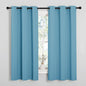 NICETOWN Teal Blue Blackout Curtains 68 inches Length for Laundry Room, 2 Panels, 42" Wide, Thermal Insulated Decoration Drapes for Office Window