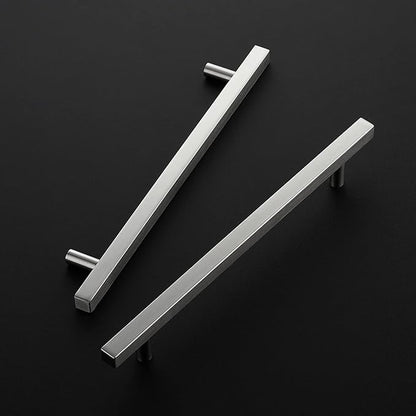 Ravinte Brushed Nickel Cabinet Handles 10 Pack 7-1/2 inch Satin Nickel Square Cabinet Pulls Silver Hardware for Kitchen Cabinets 10 inch Overall Length Stainless Steel Drawer Pulls