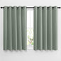 NICETOWN Blackout Curtains 54 inch Length for Bedroom - Grommet Thermal Insulated Solid Window Treatments Sound Reducing for Kids Room/Home Office, Sage Green, W66 x L54, Set of 2