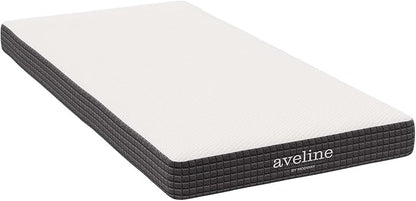 Modway Aveline 6” Gel Infused Memory Mattress with CertiPUR-US Certified Foam Narrow Twin Mattress