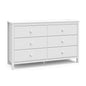 Storkcraft Alpine 6-Drawer Dresser (White) – GREENGUARD Gold Certified, White Dresser for Bedroom, Kids & Nursery Storage Drawers, Safety Interlocking Drawers, Pre-Installed Tracks, Kids Bedroom