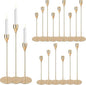 Gold Candlestick Holders Bulk, Taper Candles Holder for Table Centerpiece Set of 18 Metal Candle Sticks Holders Stand Candelabra Candle Holder for Christmas, Wedding, Dinning, Home Decor