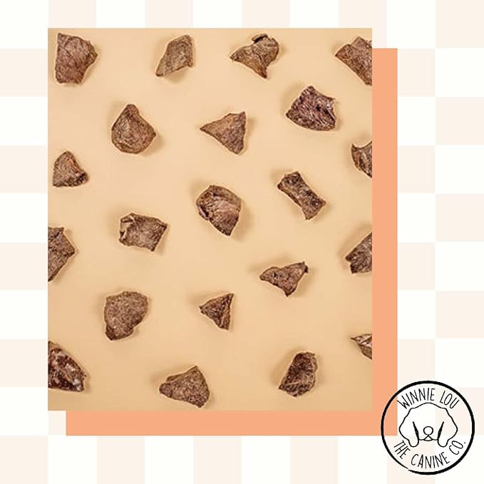 Grass-Fed Bison Heart Bits Cat Treats (Pack of 3) - Single Ingredient, High Protein Cat Food Snacks, Grain Free & Made in USA, with Taurine, Iron & Zinc for Healthy Cats-Mewly Pet