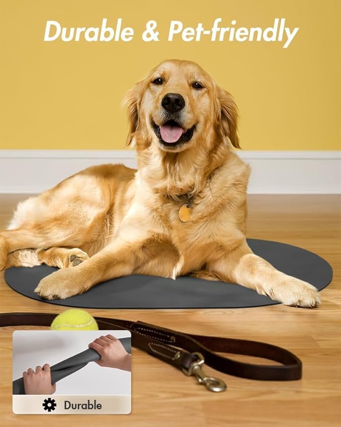 Absorbent Dog Food Mat-Dog Mat for Food and Water Bowl, Quick Dry Pet Food Mat, No Stains Cat Feeding mat, Pet Accessories Pet Supplies Mat-Cat Water Bowl Mat for Messy Drinkers-Mewly Pet