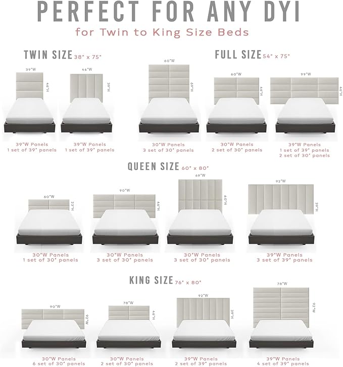 Vänt Upholstered Wall Panels - Queen/Full Size Wall Mounted Velvet Headboards - Velvet Rust - Set of 4 Panels (Each Individual Panel 30"x11.5")