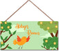Personalized Singing Bird Little Man Cave Sign For Boys Room Bedroom Custom Name Kids Toddler Baby Nursery Door Plaque Happy Wall Art Decor for Girls Room