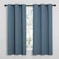 NICETOWN Smoky Blue Blackout Curtains 68 inches Length for Laundry Room, 2 Panels, 42" Wide, Thermal Insulated Decoration Drapes for Office Window