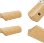 2Pcs Unfinished Wood Solid Furniture Pulls Handles,Unfinished Unpainted Paintable Wooden Handles Cupboard Closet Drawer Handle Pull,Length 3.54",Hole Dis.2.52"