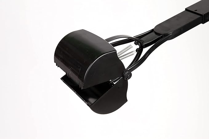 Mr. Peanut's 32" Tall Profile Pooper Scooper, Heavy Duty ABS Frame & Bin, Durable Double Spring Clamp, Lightweight Design, Simple One Step Assembly-Mewly Pet