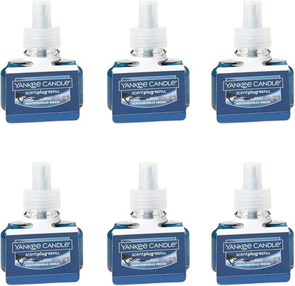 Yankee Candle ScentPlug Refill, Mediterranean Breeze (Pack of 6)