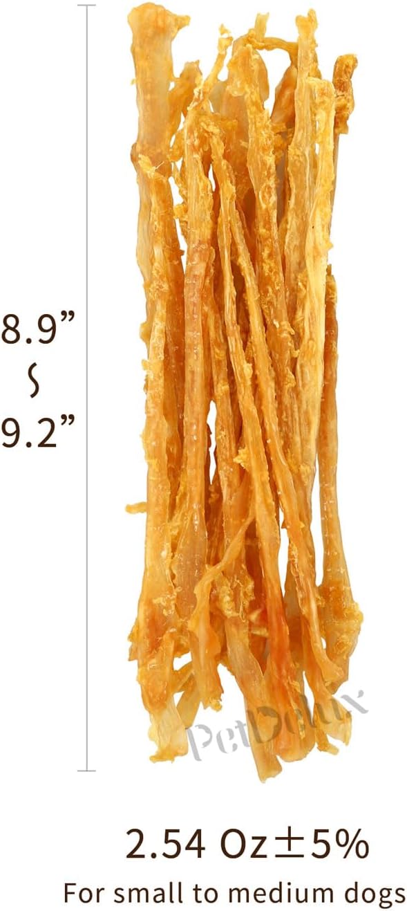 iPaw Turkey Tendons for Dogs, 100% Turkey and US Sourced Raw Material, Hypoallergenic, All Natural Human Grade Puppy Chew, Rawhide Alternative Dog Treats, 5 Unit/Pack Strip-Mewly Pet