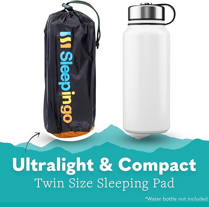 Ultralight Sleeping Mat - Inflatable & Compact Camping Air Mattress for Backpacking, Hiking- New