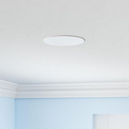 zouzai 12 Pack 4 Inch 5CCT Reset 6000k/5000k/4000k/3000k/2700k Ultra-Thin LED Recessed Ceiling Light with Junction Box, 9W Eqv 80W, Dimmable, led can Lights - ETL and Energy Star Certified