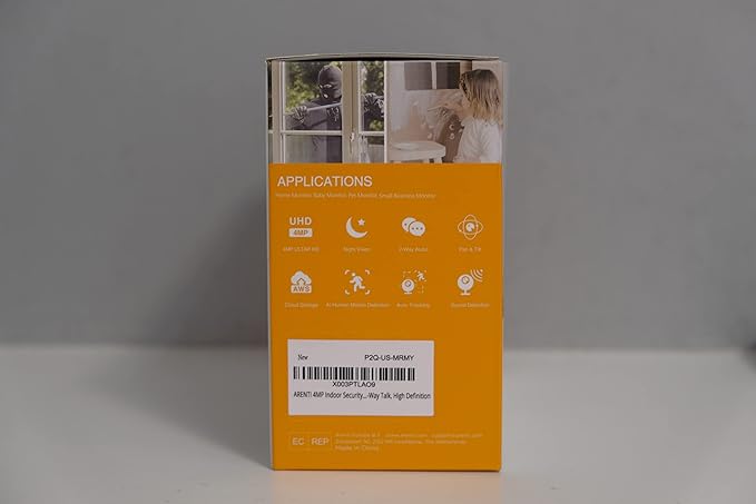 ARENTI 5G Security Camera Indoor, 4MP Pet Camera with Speaker for Dog/Cat, Baby Monitor with Phone App, Dual-Band WiFi, Auto Tracking, Super Night Vision, 2-Way Talk, Cloud & SD Card Storage-Mewly Pet