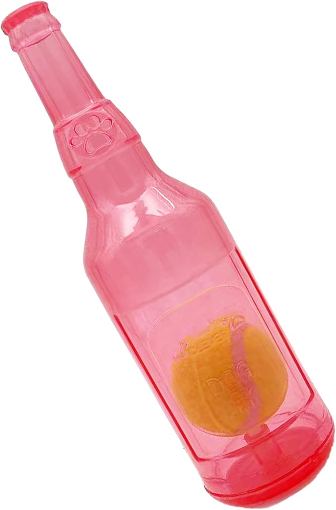 Dog Squeaky Floating Toy for Small Medium Large Dogs Training Fetch Indestructible Dog Chew Toys Indoor Pool Beach Outdoor Pet Supplies Red M-Mewly Pet