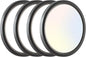 zemty 4Pack LED Ceiling Light Fixture 6.5 Inch, 12W 1200lm Ceiling Mount Light Fixtures, Adjustable 3000K 4000K 6500K, Round Flat Ceiling Lamp for Bathroom Closet Hallway Laundry (Black)