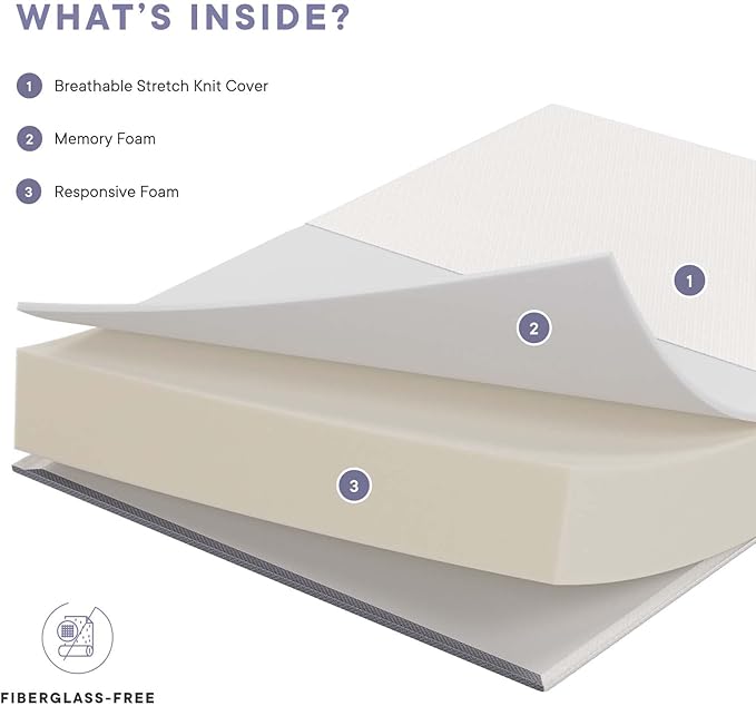 Modway Mila Firm 10" Fiberglass Free Memory Foam King Mattress