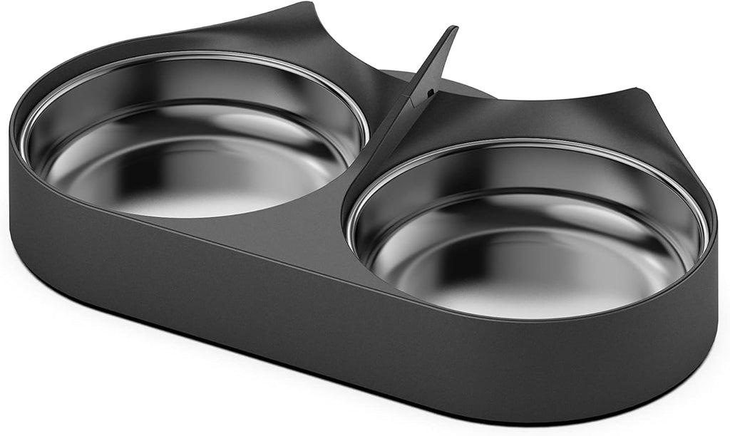 PETLIBRO Pet Food Splitter with Stainless Steel Bowls, Automatic Cat Feeder Bowls for Two Cats or Dogs, Suitable for PETLIBRO Automatic Cat Feeder PLAF005, PLAF006, PLAF103, PLAF203-Mewly Pet