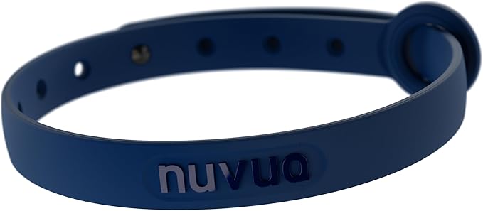 Break Away Collar for Cats - Soft, Thin, and Lightweight Safety Buckle Collar with Name Tag Ring for Outdoor Cats and Sensitive Skin Kittens by Nuvuq (6 ⅞" to 10 ¼", Dark Blue)-Mewly Pet