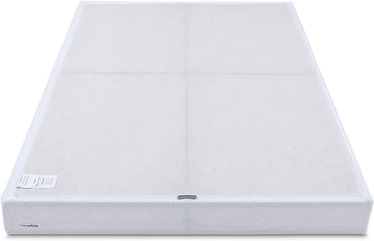 Amazon Basics Smart Box Spring Bed Base, 7-Inch Height Mattress Foundation, Tool-Free Easy Assembly, Full, 74"L x 53"W x 7"H, White