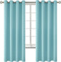 BGment Blackout Curtains - Grommet Thermal Insulated Room Darkening Bedroom and Living Room Curtains, Set of 2 Panels (55 x 69 Inch, Baby Blue)