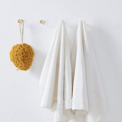 Wooden Adhesive Hat Hooks for Wall 8lb-No Drill Adhesive Hangers, Sticky Hat Hanger Stick On Door Closet Cabinet Wardrobe Entryway-8 Packs