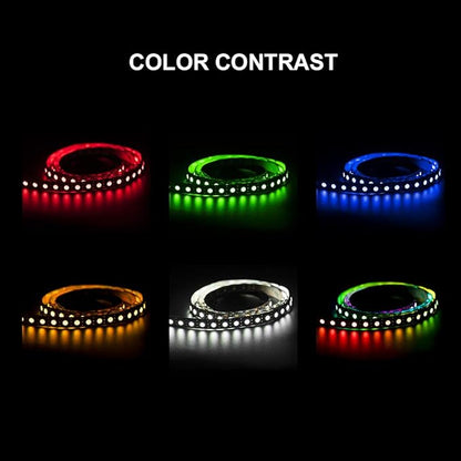BTF-LIGHTING WS2812B IC RGB 5050SMD Pure Gold Individual Addressable LED Strip 3.28FT 100LED 100Pixel/m Flexible Full Color IP30 DC5V for DIY Chasing Color Project(No Adapter or Controller)