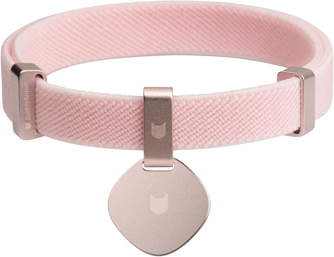 Safety Cat Collar and ID Tag Set - Elastic Quick Release, Non Breakaway Cat Collar Personalized Anodized Aluminum Pet Name Tag, Lightweight for Kitten and Small Large Cats-Mewly Pet