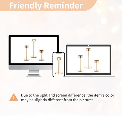 NUPTIO Candle Stick Holder for Wedding: 18 Pcs Tall Hurricane Gold Candles Holder with Clear Glass Chimney Cover - Tapered Candlestick Decor Bulk for Party Centerpiece
