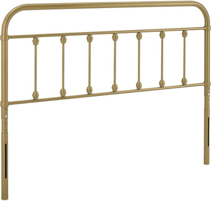 Modway MOD-6153-GLD Sage Full Metal Headboard, Gold